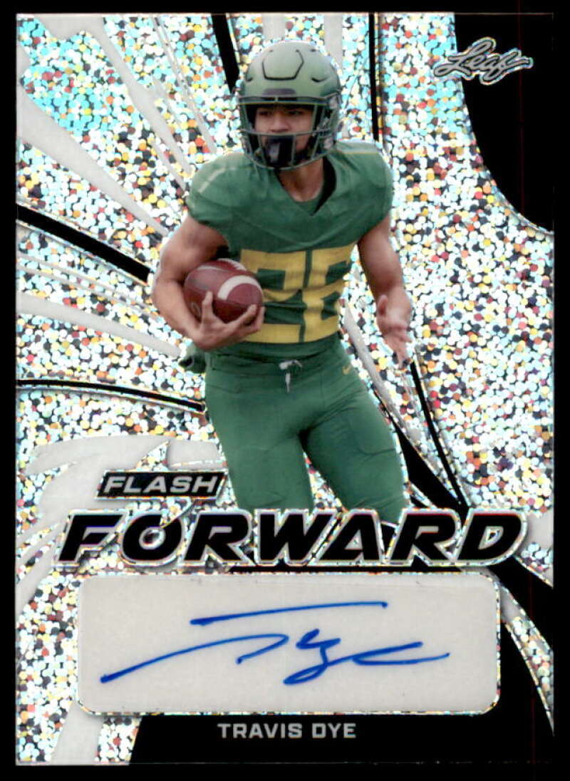 Travis Dye Rookie Card 2022 Leaf Flash Flash Forward Autographs #FFTD1  Image 1