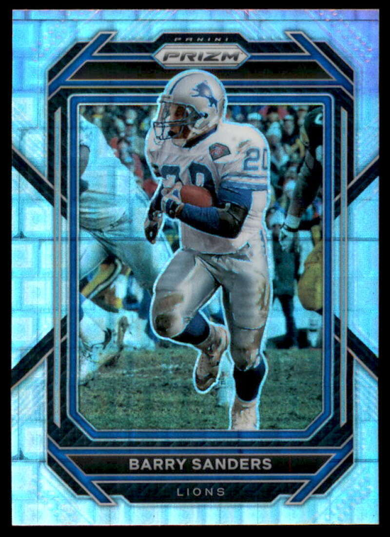 Barry Sanders Card 2022 Panini Prizm Prizms Pandora #102  Image 1