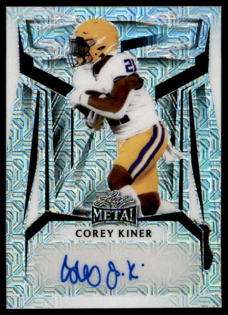 Corey Kiner Rookie Card 2023 Leaf Metal Mojo Silver #BACK1  Image 1