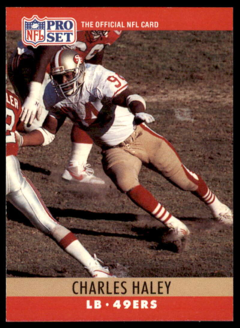 Charles Haley ERR/(Fumble recoveries 1/in '86 and 4 total) 1990 Pro Set #289A  Image 1