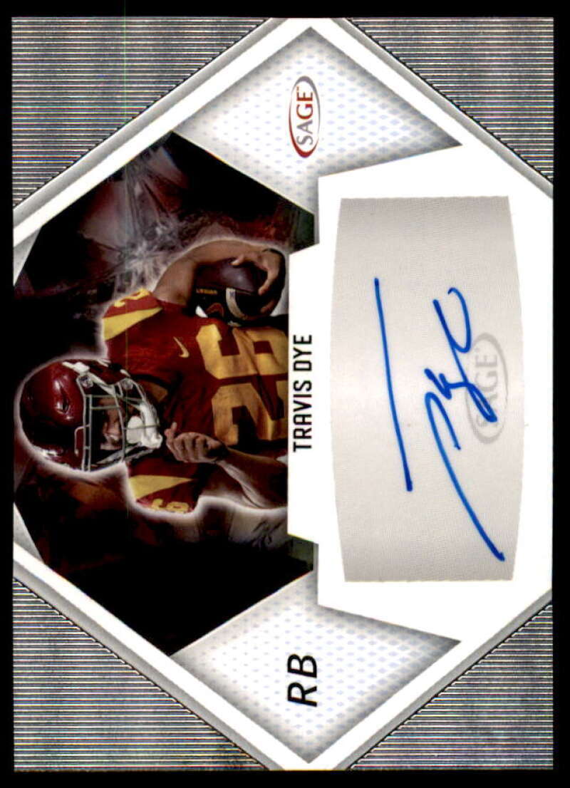 Travis Dye Rookie Card 2023 SAGE HIT Autographs #ATD2  Image 1