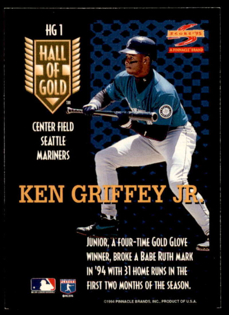 Ken Griffey Jr. Card 1995 Score Hall of Gold #HG1  Image 2
