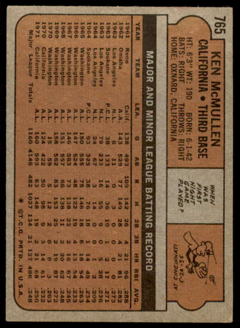 Ken McMullen in person autograph Card 1950 Topps #NNO  Image 2