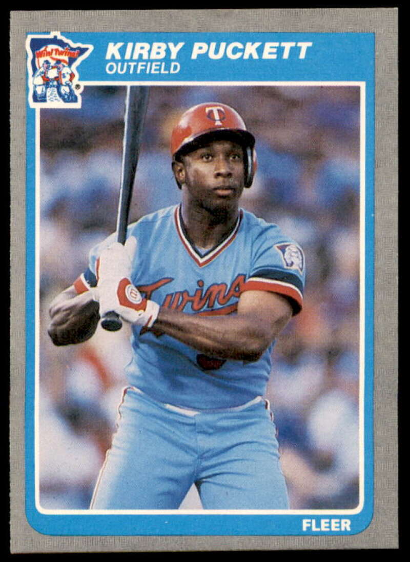 Kirby Puckett Rookie Card 1985 Fleer #286  Image 1