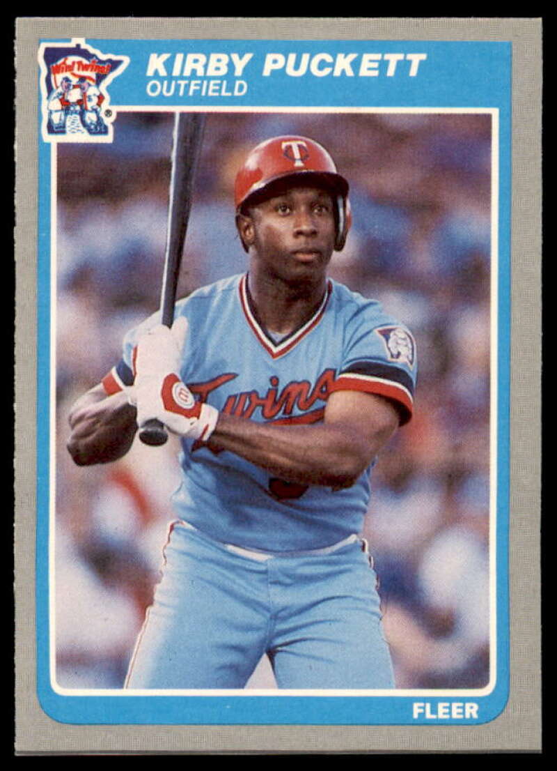 Kirby Puckett Rookie Card 1985 Fleer #286  Image 1