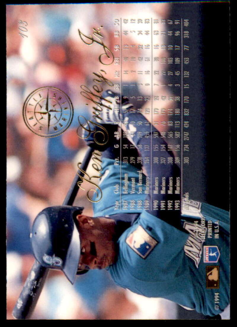 Ken Griffey Jr. Card 1994 Flair #103  Image 2