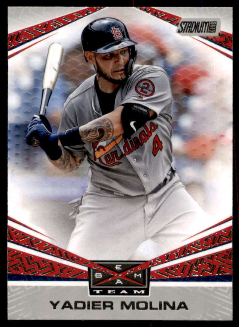 Yadier Molina Card 2019 Stadium Club Beam Team Red #BT16  Image 1