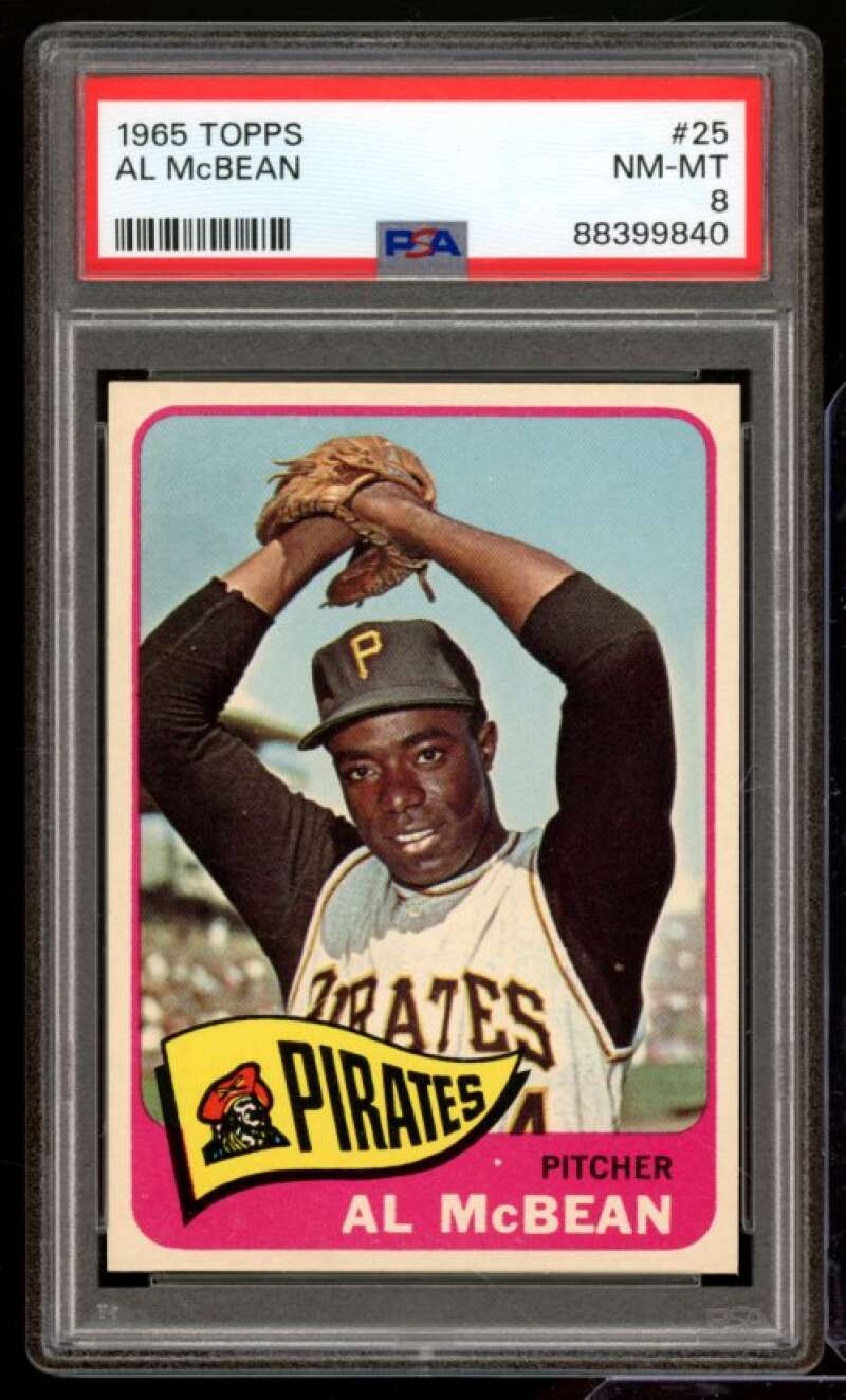 Al McBean Card 1965 Topps #25 PSA 8 Image 1