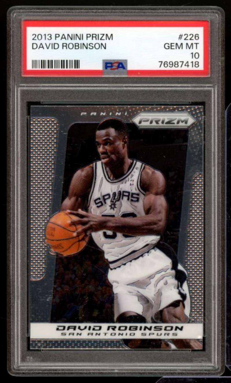 David Robinson Card 2013-14 Panini Prizm #226 PSA 10 Image 1