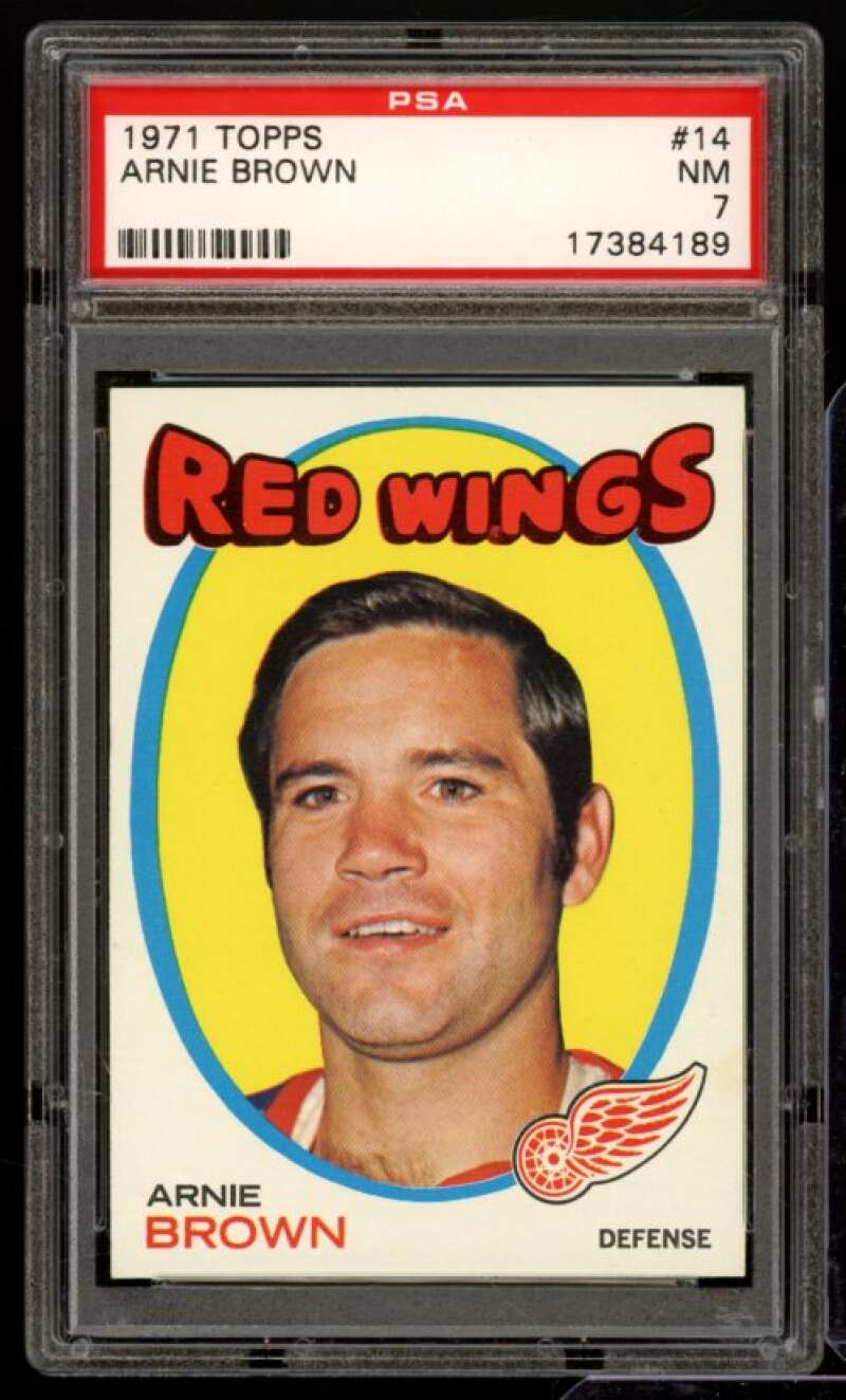 Arnie Brown Card 1971-72 Topps #14 PSA 7 Image 1