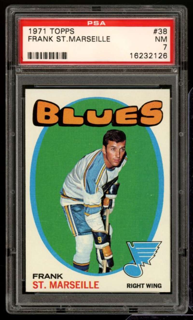 Frank St. Marseille Card 1971-72 Topps #38 PSA 7 Image 1