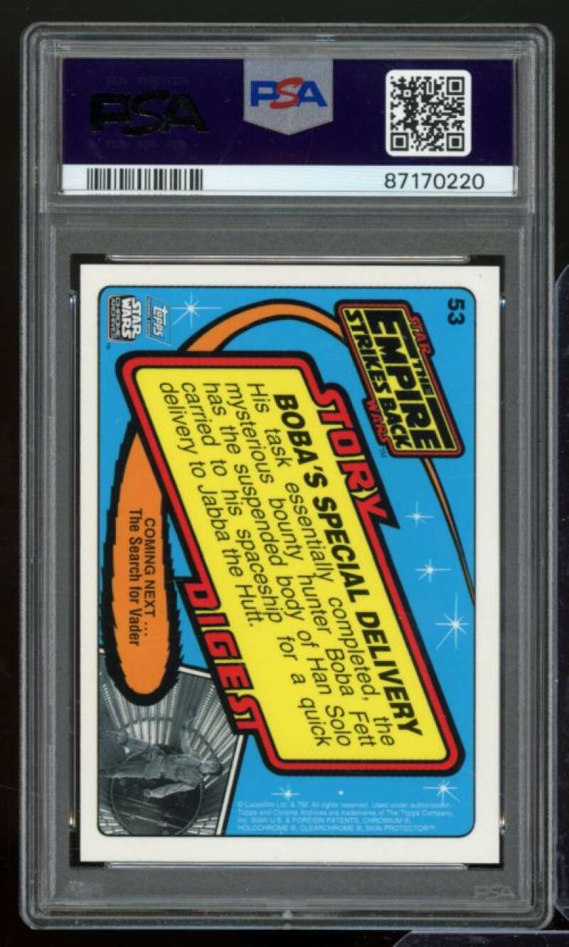 Boba's Special Chrome Archives 1999 Topps Star Wars #53 PSA 8 Image 2