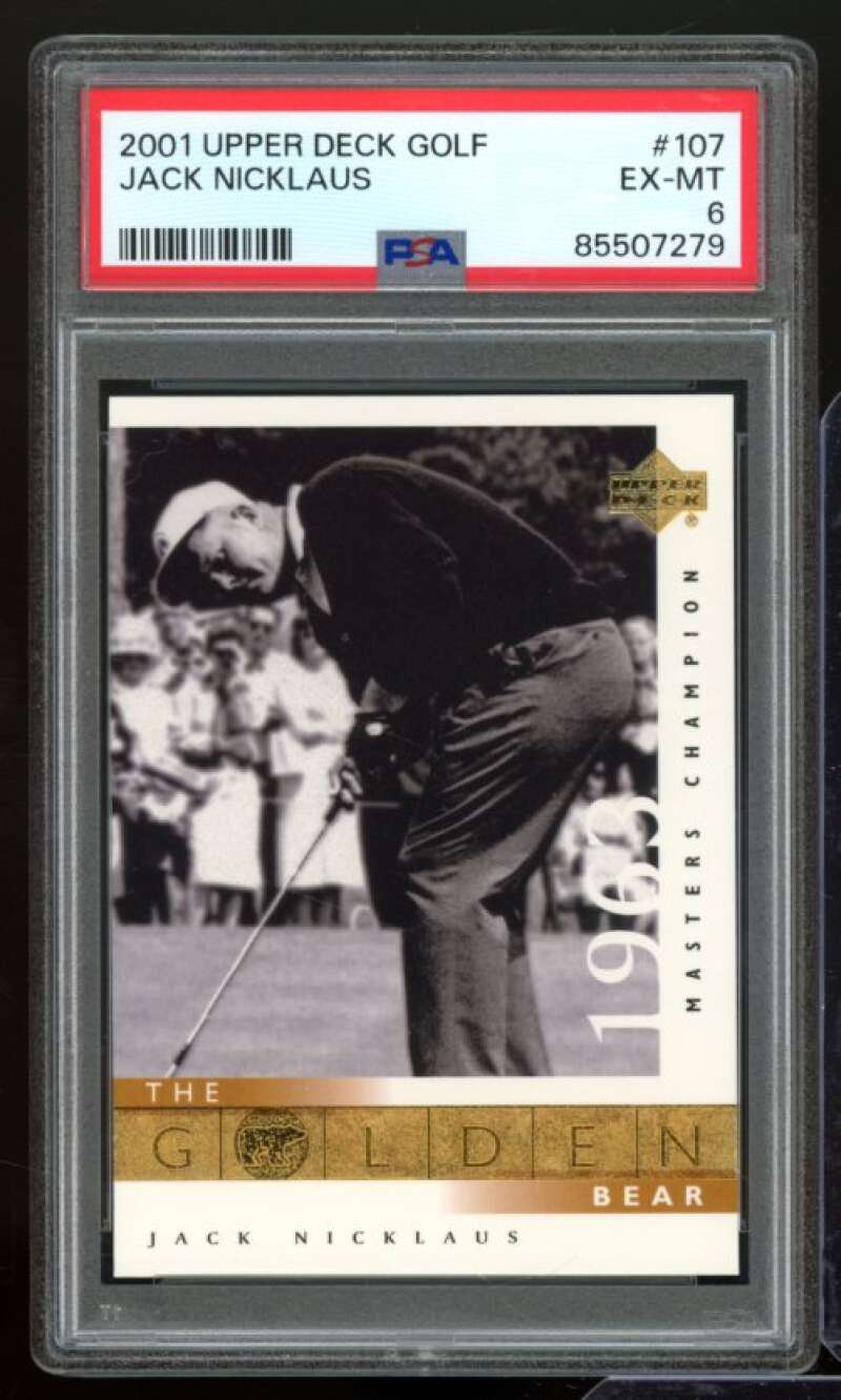 Jack Nicklaus 2001 Upper Deck Golf #107 PSA 6 Image 1