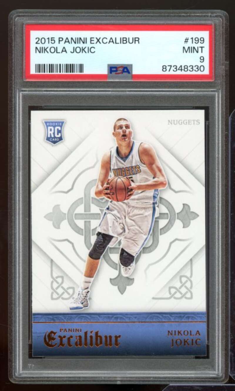 Nikola Jokic Rookie Card 2015-16 Panini Excalibur #199 PSA 9 Image 1