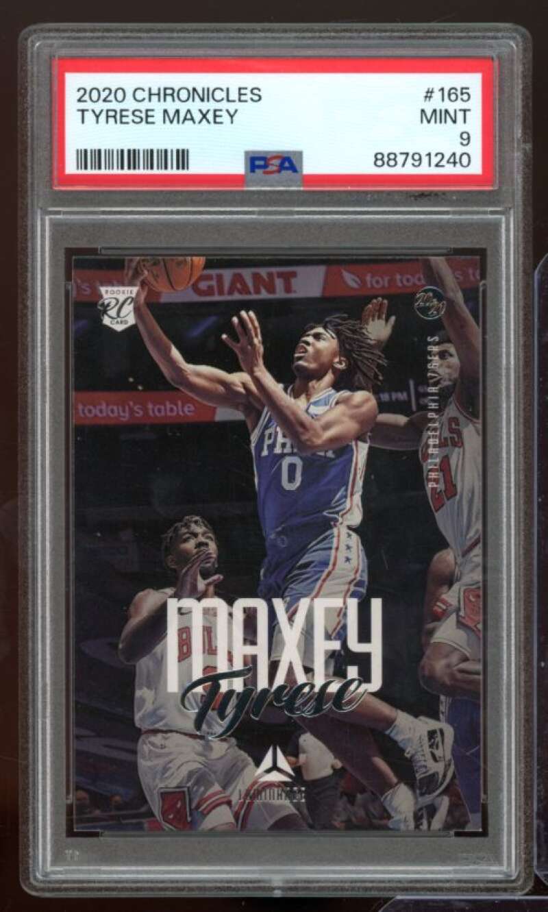 Tyrese Maxey Rookie Card 2020-21 Chronicles #165 PSA 9 Image 1