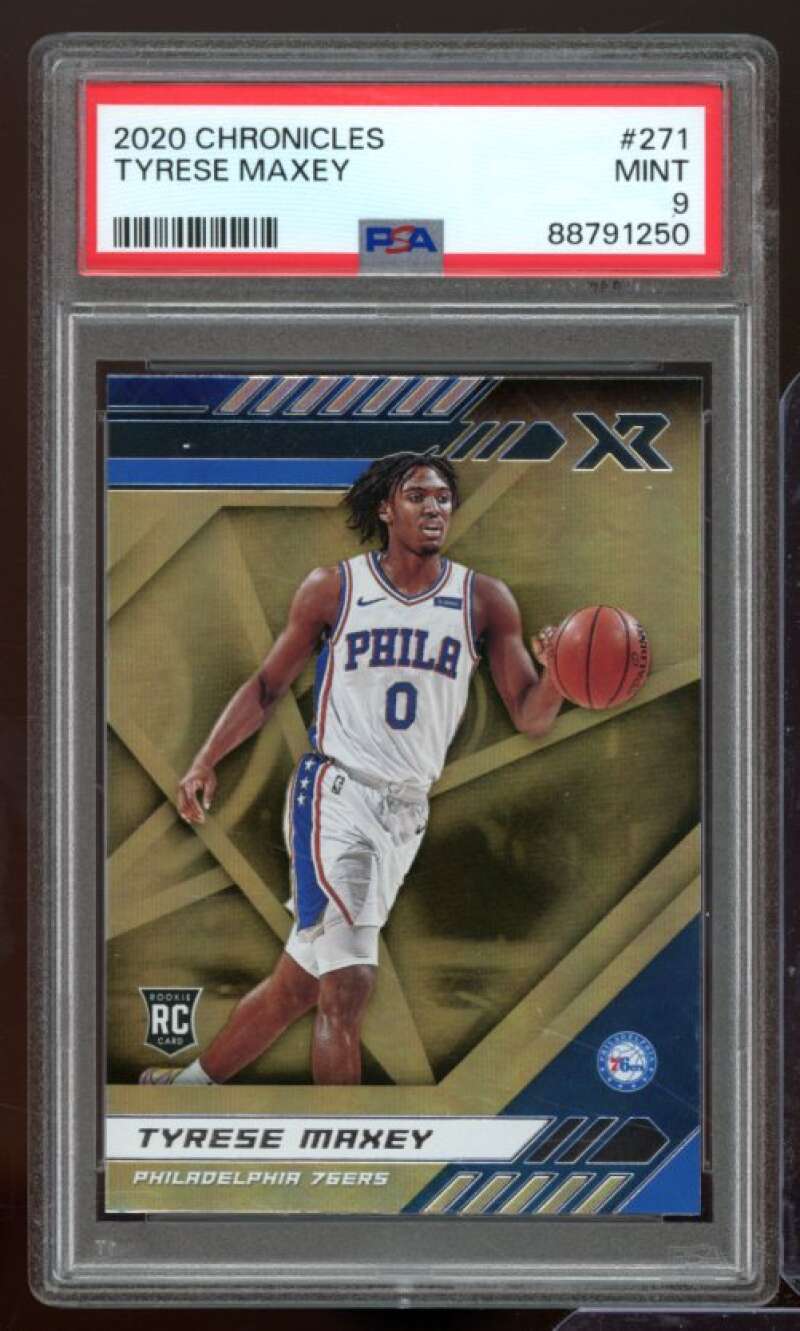 Tyrese Maxey Rookie Card 2020-21 Chronicles #271 PSA 9 Image 1