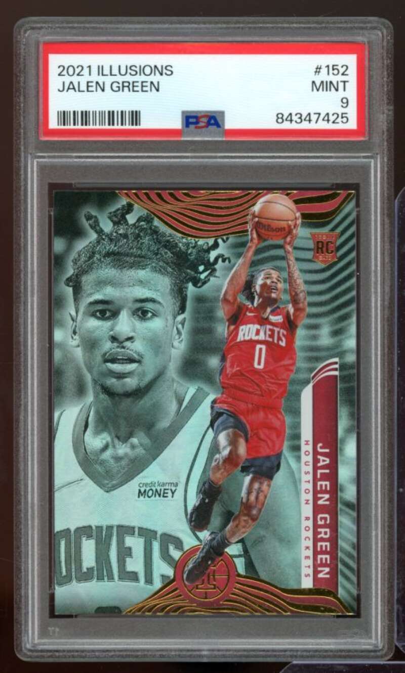 Jalen Green Rookie Card 2021-22 Illusions #152 PSA 9 Image 1