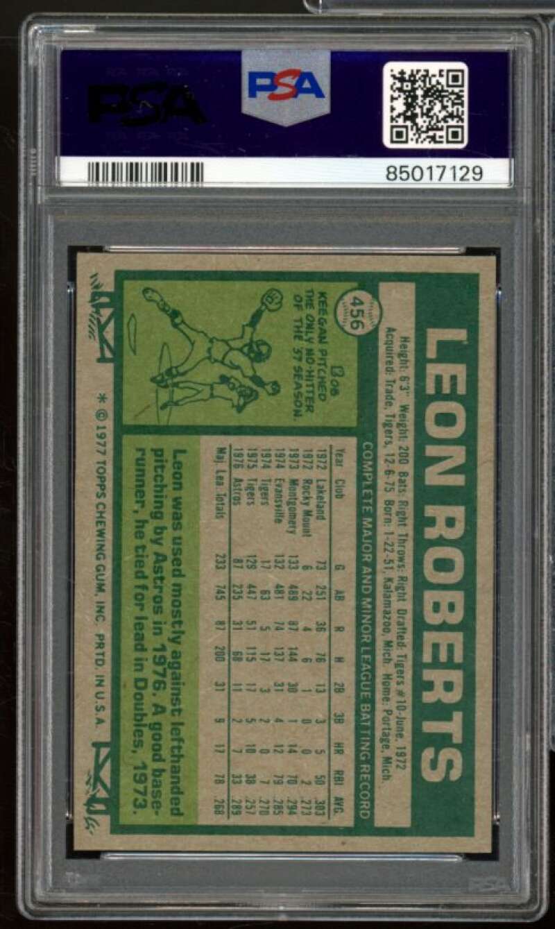 Leon Roberts Card 1977 Topps #456 PSA 5 Image 2