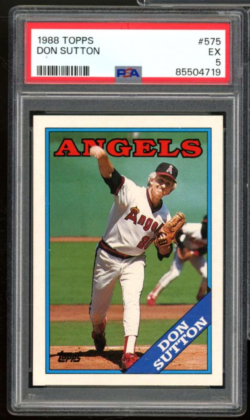 Don Sutton Card 1988 Topps #575 PSA 5 Image 1