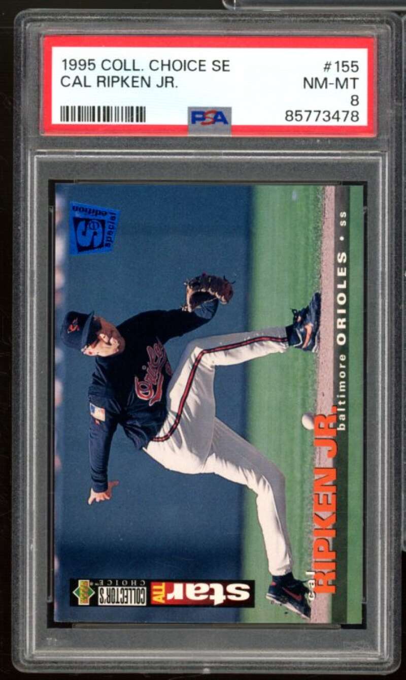 Cal Ripken Jr. Card 1995 Collector's Choice SE #155 PSA 8 Image 1