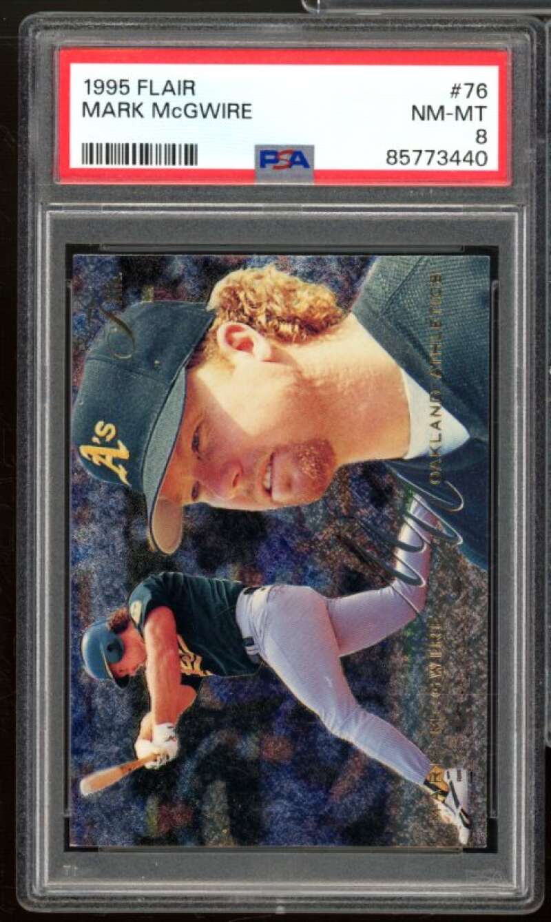 Mark Mcgwire Card 1995 Flair #76 PSA 8 Image 1