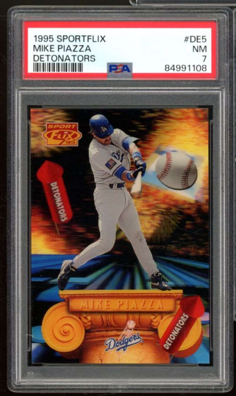 Mike Piazza Card 1995 Sportflix Detonators #de5 PSA 7 Image 1