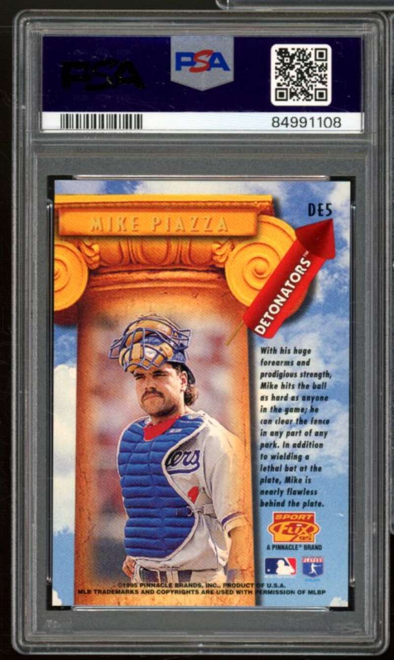 Mike Piazza Card 1995 Sportflix Detonators #de5 PSA 7 Image 2