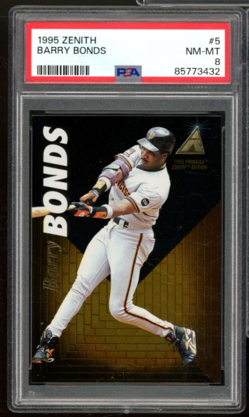 Barry Bonds Card 1995 Zenith #5 PSA 8 Image 1