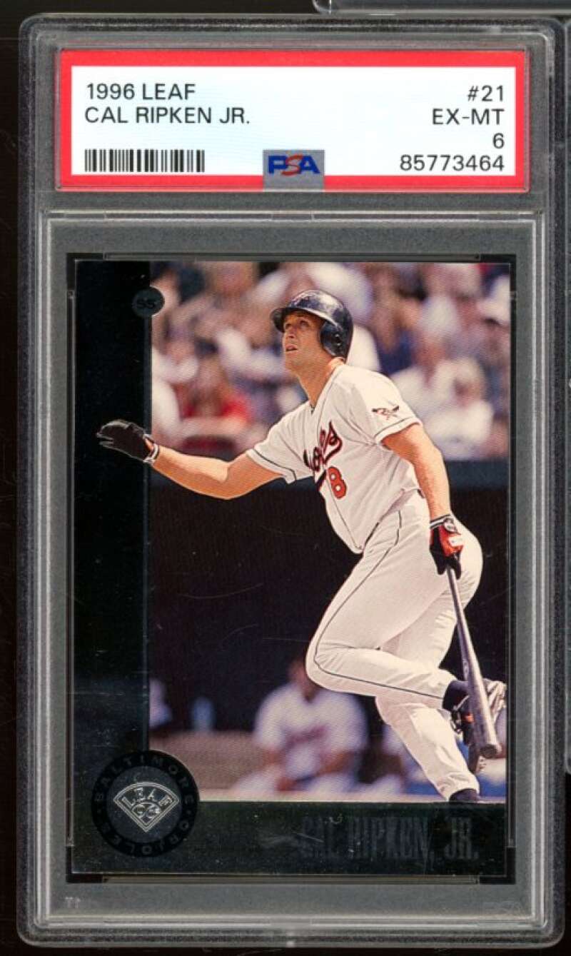 Cal Ripken Jr. Card 1996 Leaf #21 PSA 6 Image 1