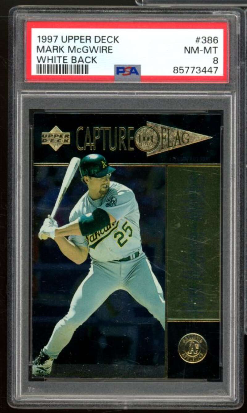 Mark Mcgwire Card 1997 Upper Deck White Back #38 PSA 8 Image 1