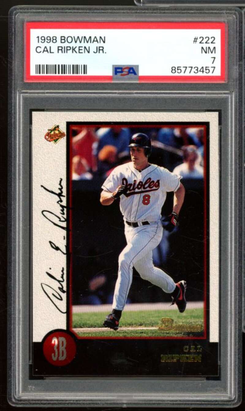 Cal Ripken Jr. Card 1998 Bowman #222 PSA 7 Image 1