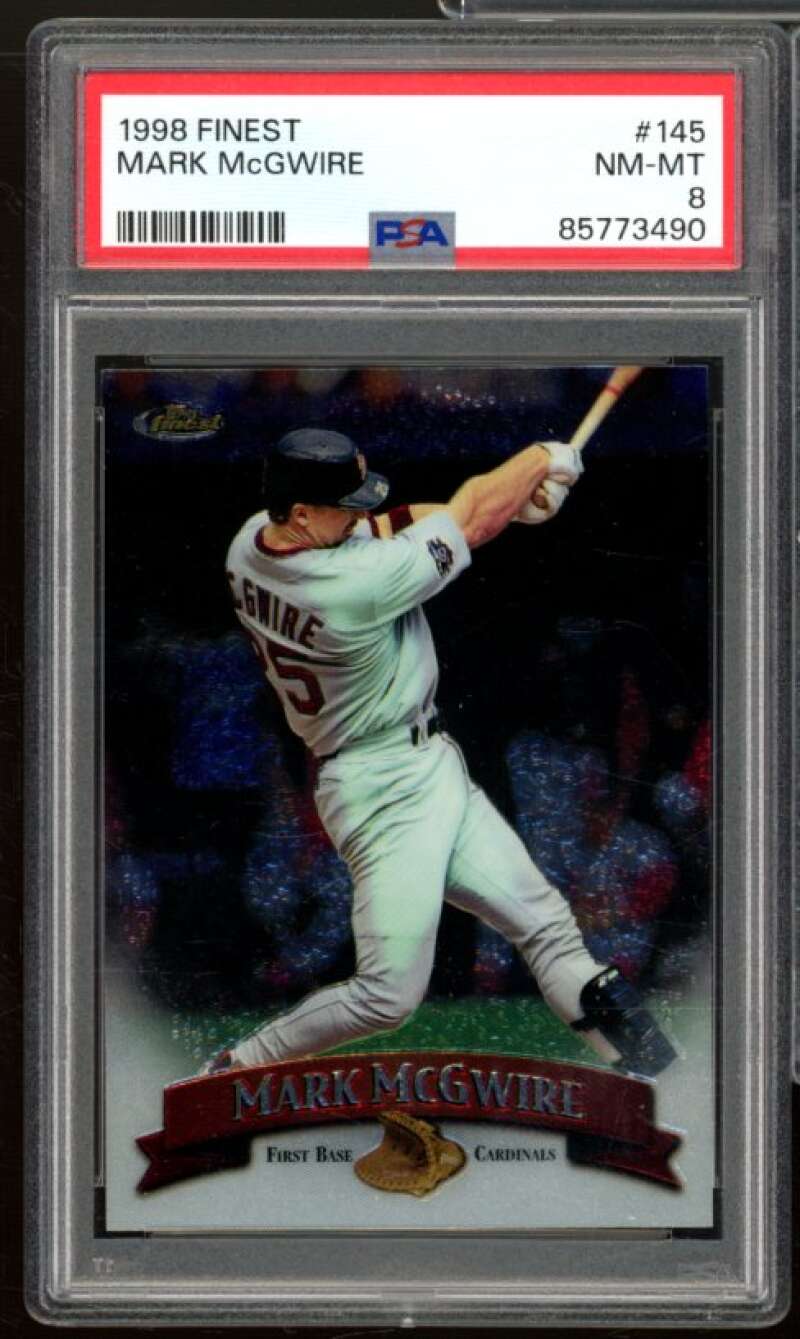 Mark McGwire Card 1998 Finest #145 PSA 8 Image 1