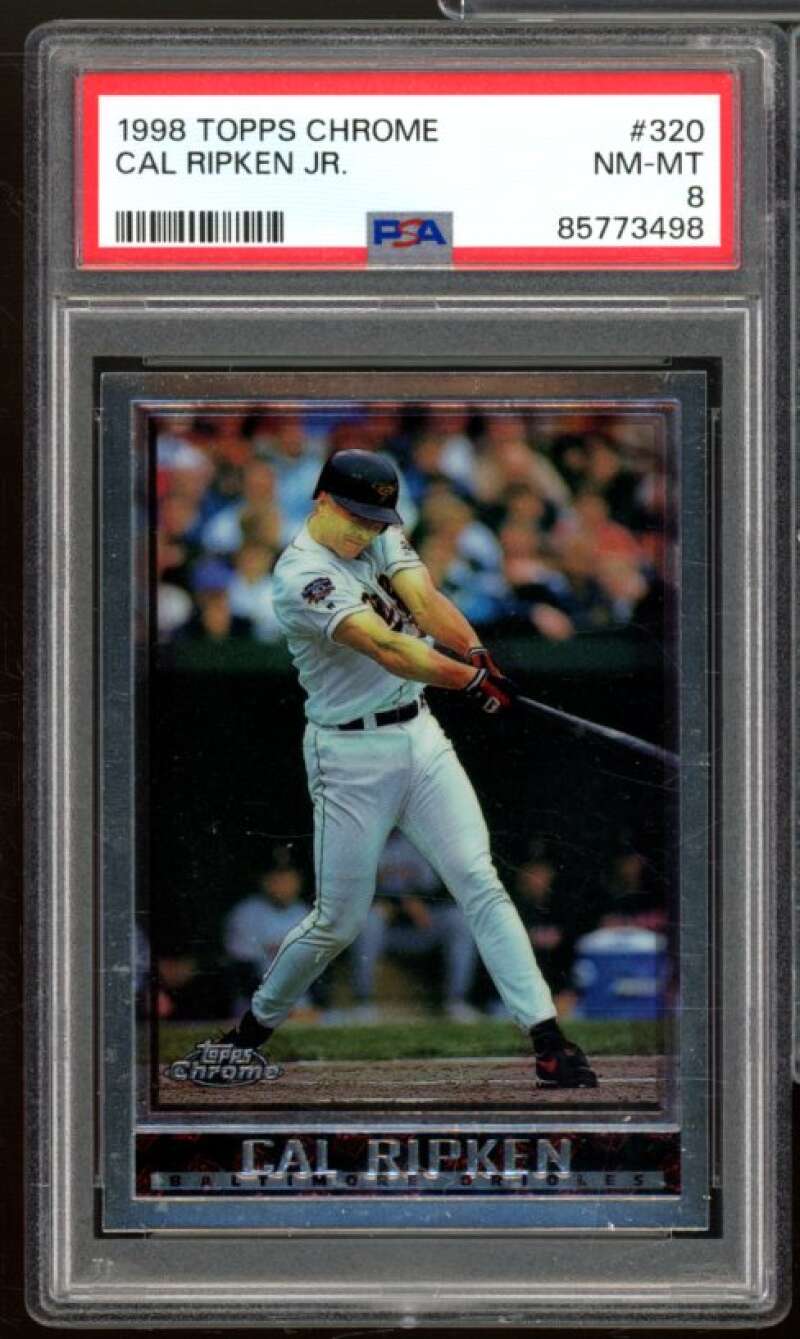 Cal Ripken Jr. Card 1998 Topps Chrome #320 PSA 8 Image 1