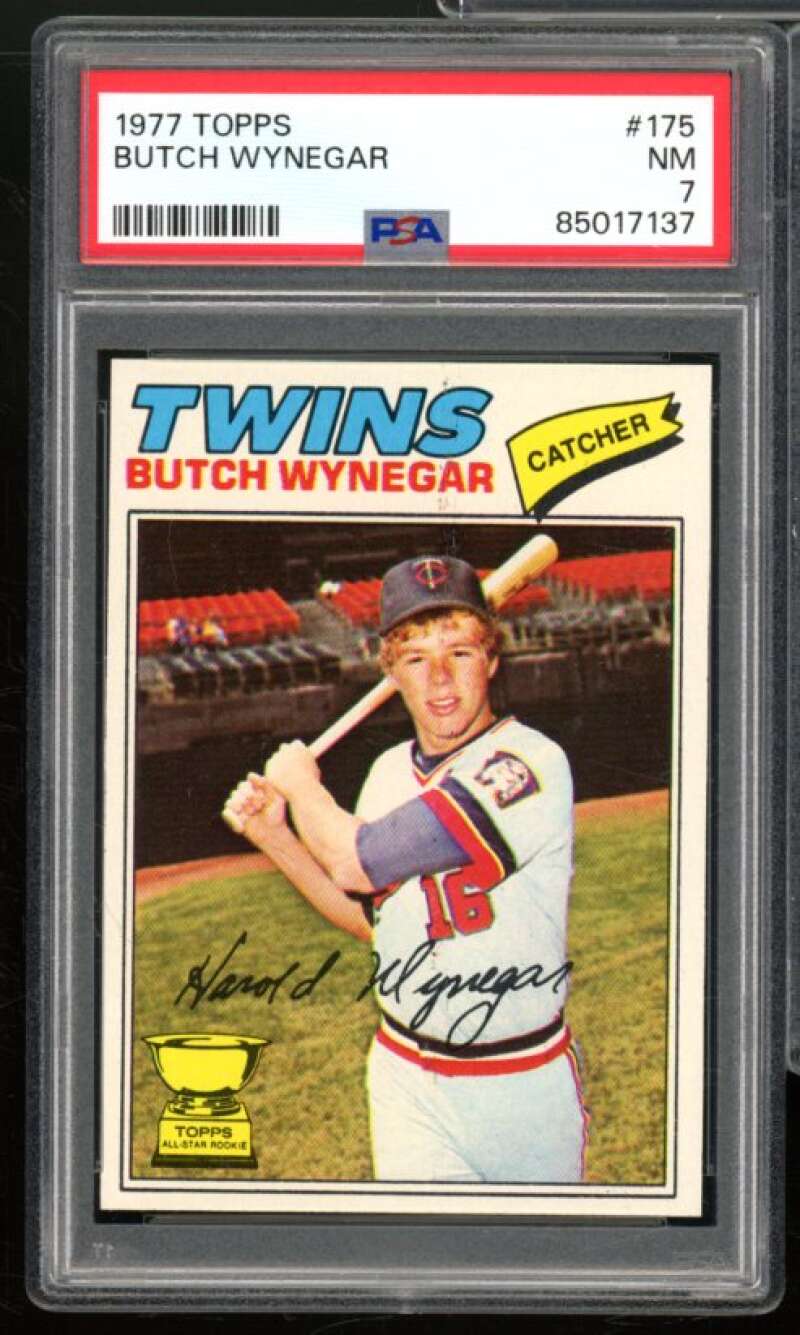 Butch Wynegar Rookie Card 1977 Topps #175 PSA 7 Image 1