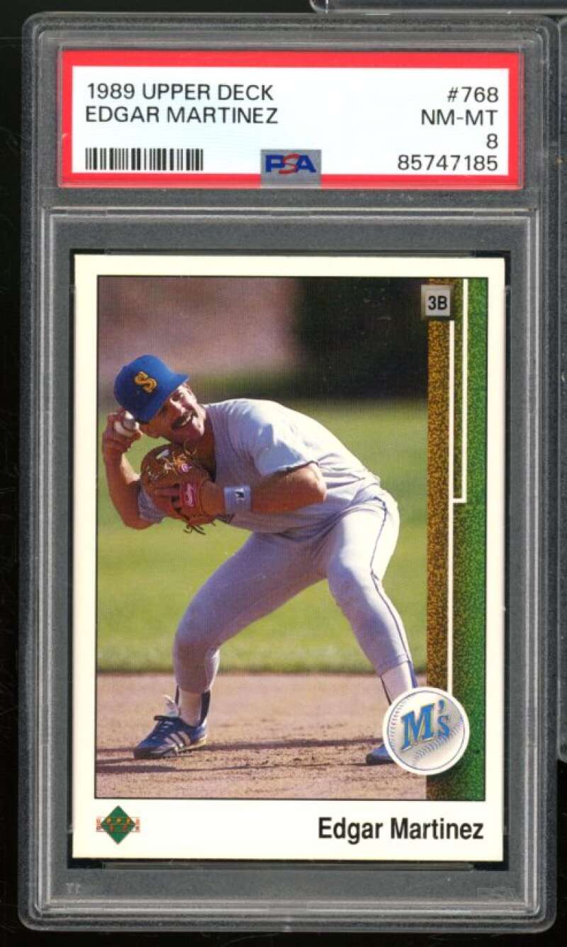 Edgar Martinez Card 1989 Upper Deck #768 PSA 8 Image 1