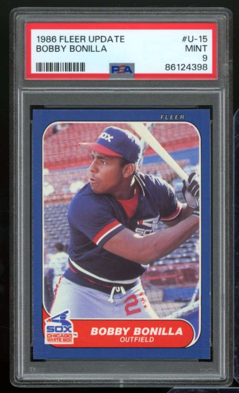 Bobby Bonilla Rookie Card 1986 Fleer Update #U-15 PSA 9 Image 1