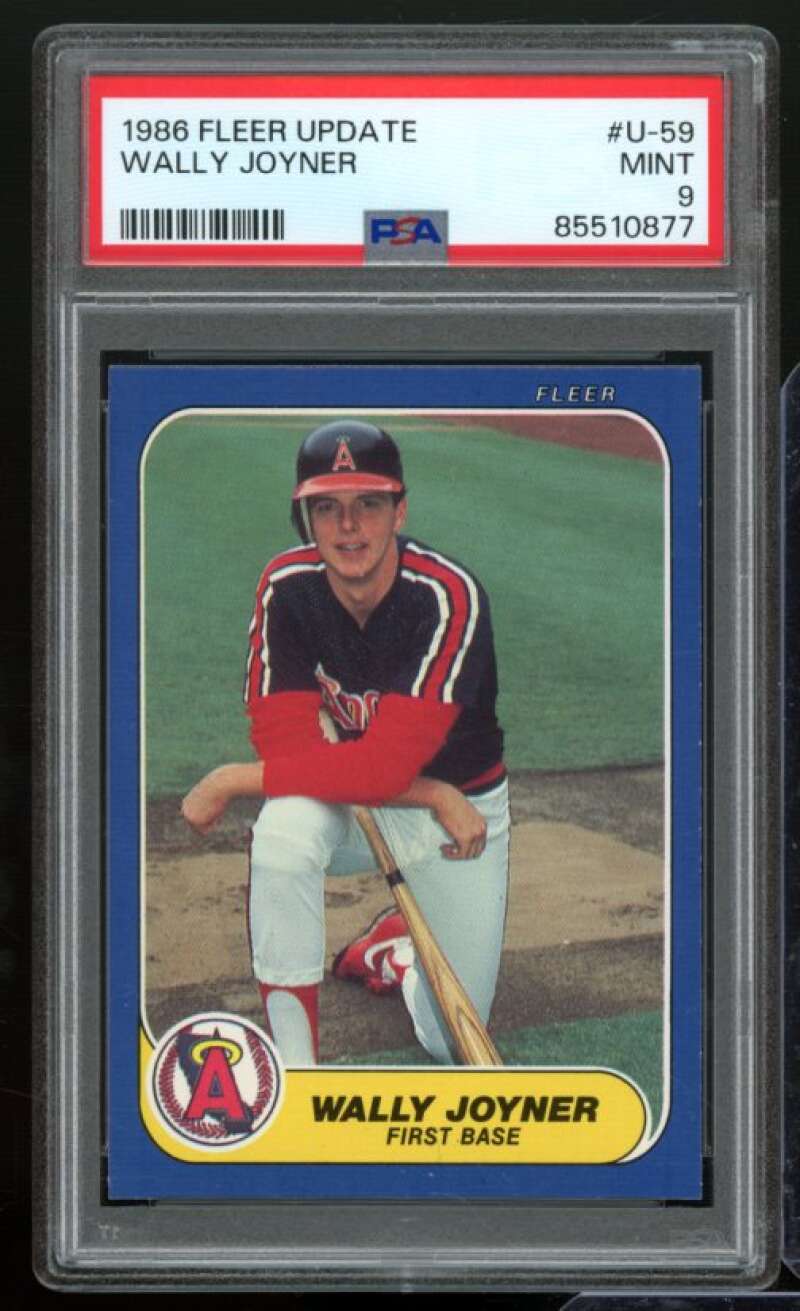 Wally Joiner Rookie Card 1986 Fleer Update #U-59 PSA 9 Image 1