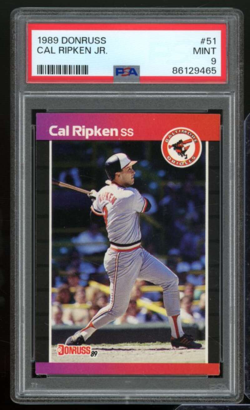 Cal Ripken Card 1989 Donruss #51 PSA 9 Image 1