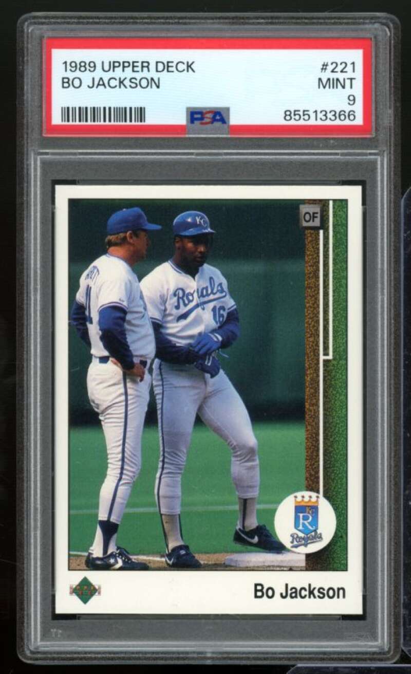 Bo Jackson Card 1989 Upper Deck #221 PSA 9 Image 1