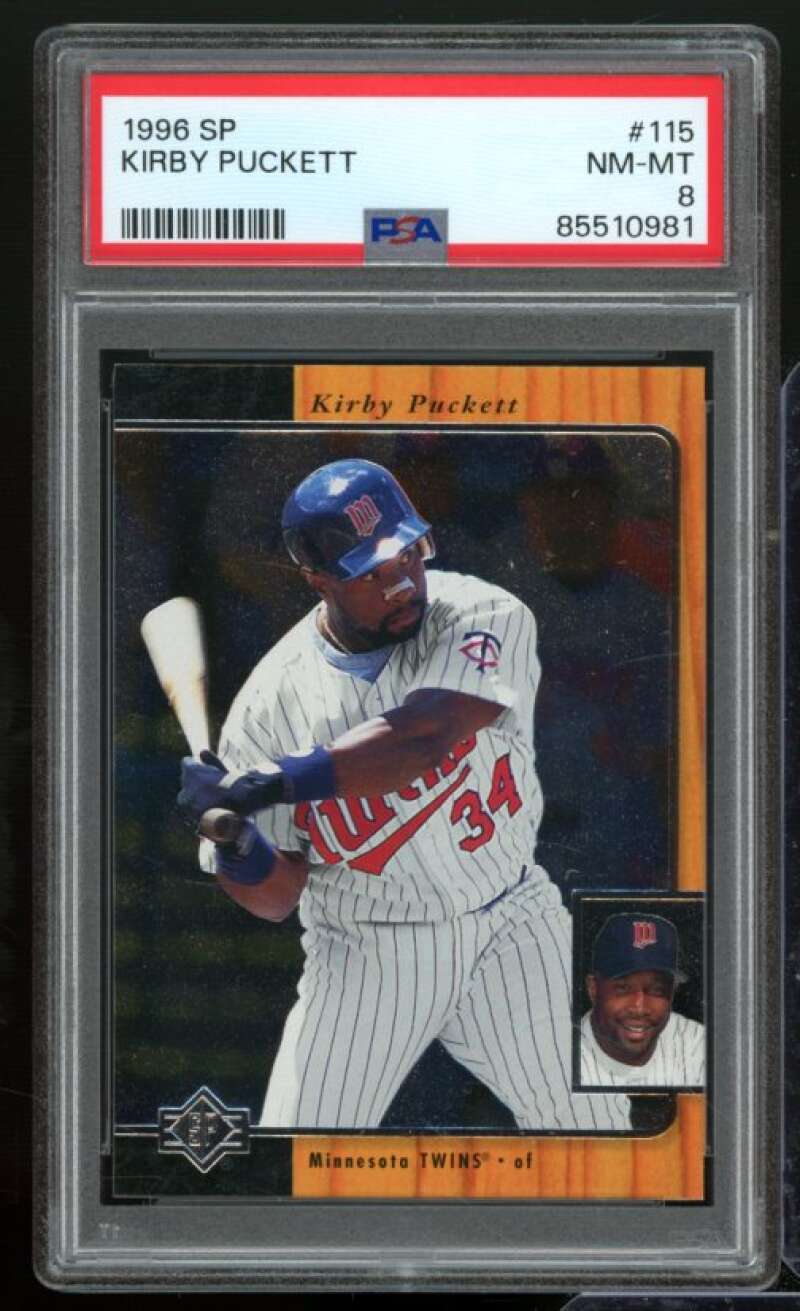 Kirby Puckett Card 1996 SP #115 PSA 8 Image 1