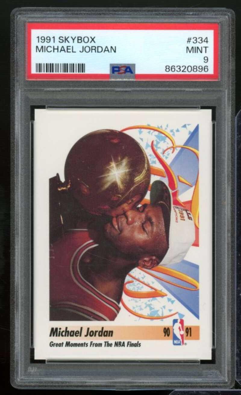 Michael Jordan Card 1991-92 SkyBox #334 PSA 9 Image 1