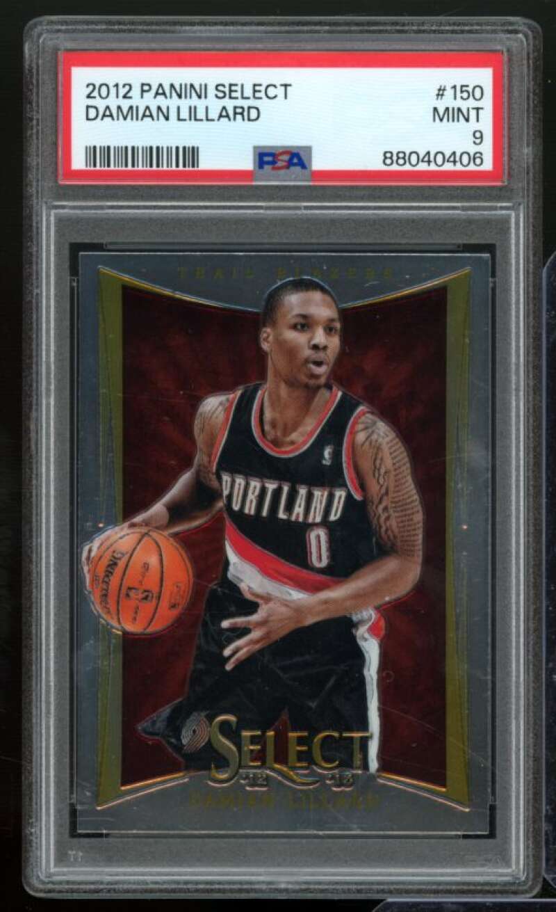 Damian Lillard Rookie Card 2012-13 Panini Select #150 PSA 9 Image 1