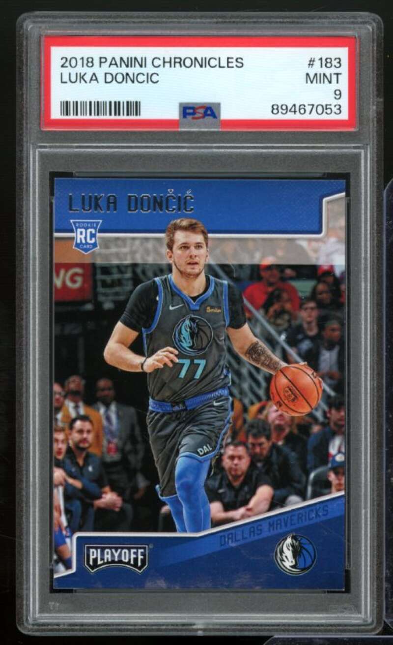 Luka Doncic Rookie Card 2018-19 Panini Chronicles #183 PSA 9 Image 1