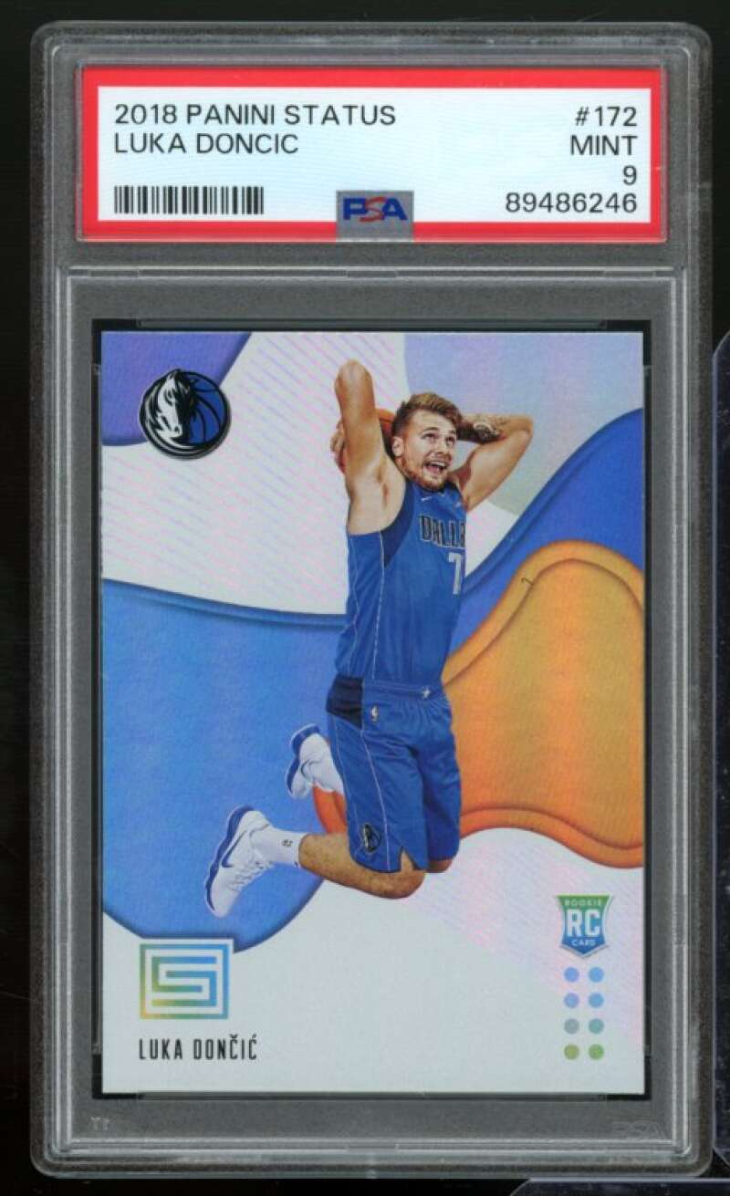 Luka Doncic Rookie Card 2018-19 Panini Status #172 PSA 9 Image 1