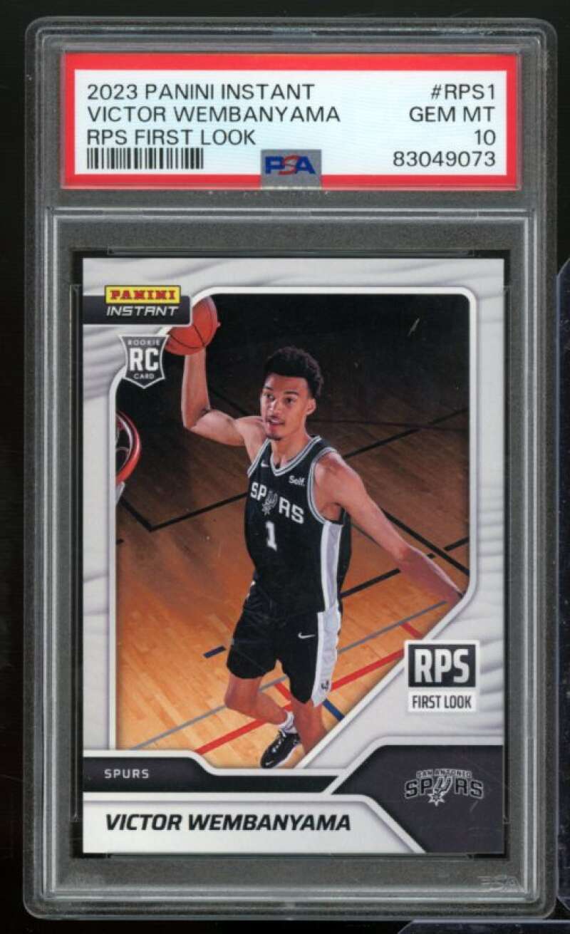 Victor Wembanyama Rookie Card 2023-24 Panini Instant RPS First Look #RPS1 PSA 10 Image 1