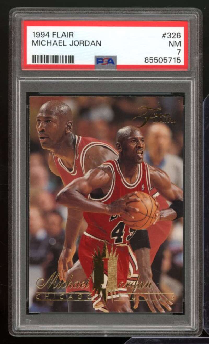 Michael Jordan Card 1994-95 Flair #326 PSA 7 Image 1