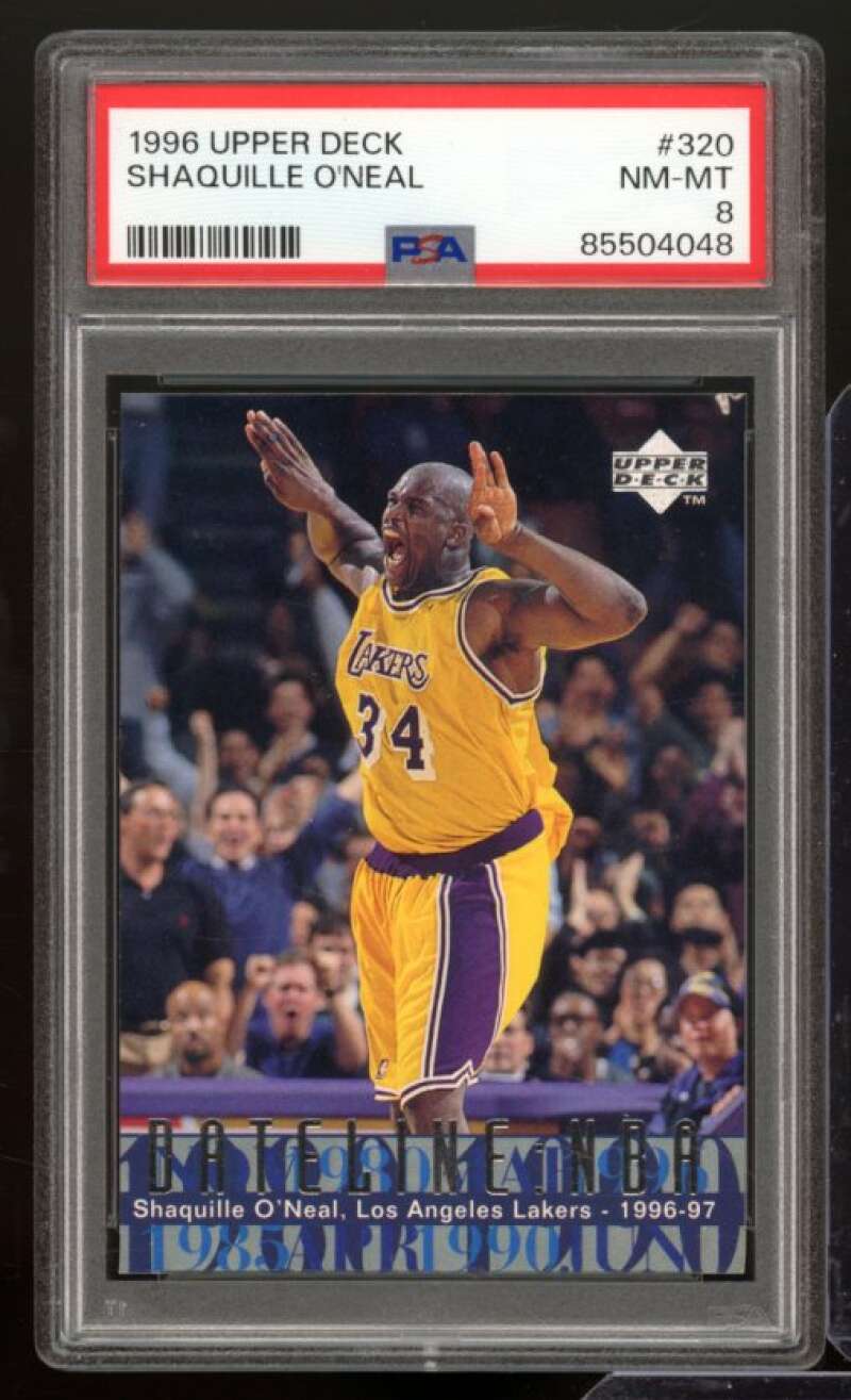 Shaquille O'Neal Card 1996-97 Upper Deck #320 PSA 8 Image 1