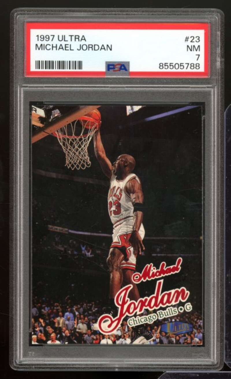 Michael Jordan Card 1997-98 Ultra #23 PSA 7 Image 1