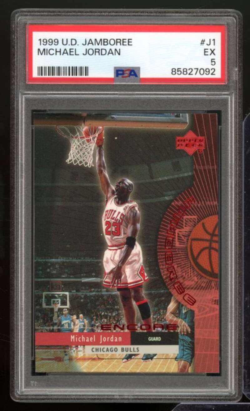 Michael Jordan Card 1999-00 Upper Deck Jamboree #J1 PSA 5 Image 1