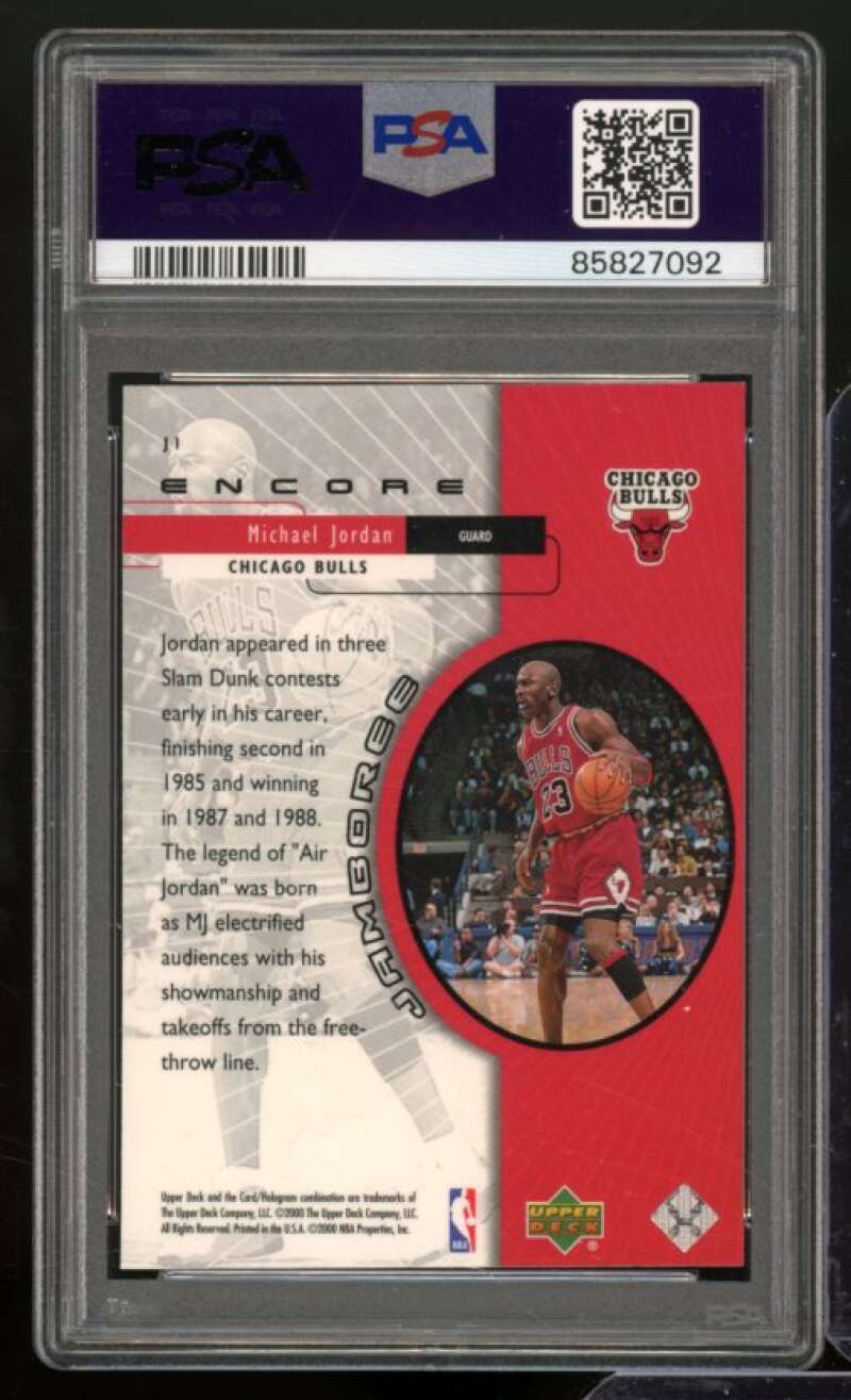 Michael Jordan Card 1999-00 Upper Deck Jamboree #J1 PSA 5 Image 2